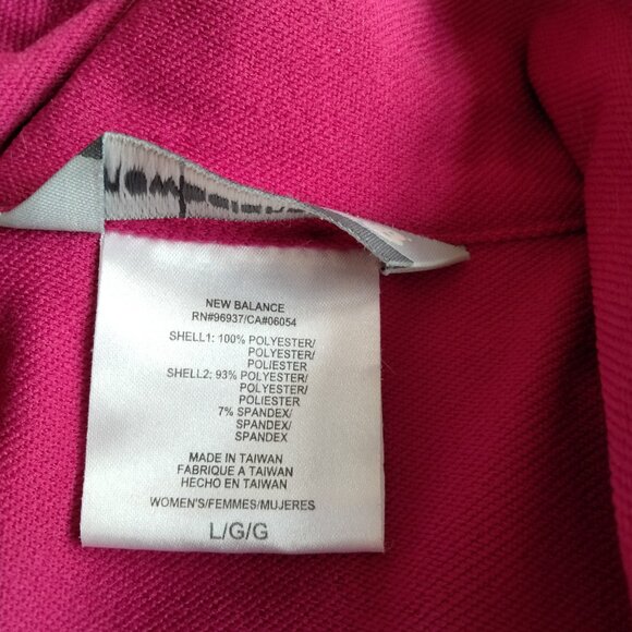 New Balance Purple Waterproof Lightweight Zippered Jacket NWOT Ladies LARGE - Picture 9 of 13